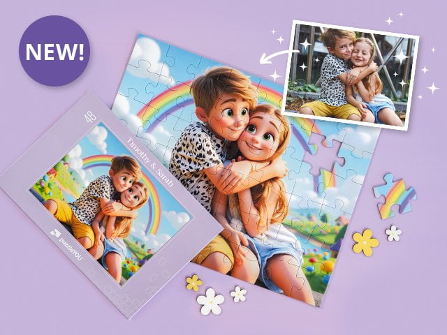 Fotopuslespil AI Art