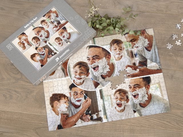 Fotopuslespilscollage