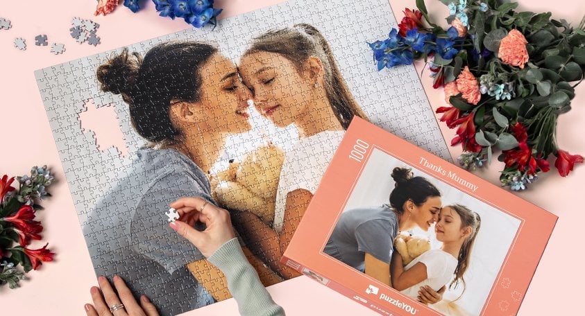 Puslespil med eget billede