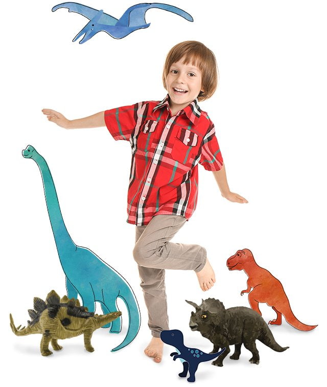 Kæmpe dinosaurer & dit barn