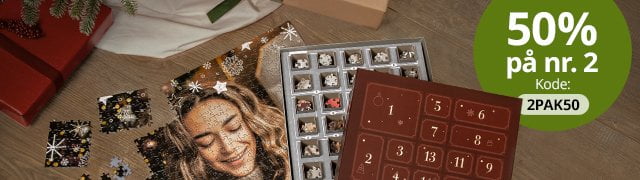 50% på din 2. puslespilsjulekalender!