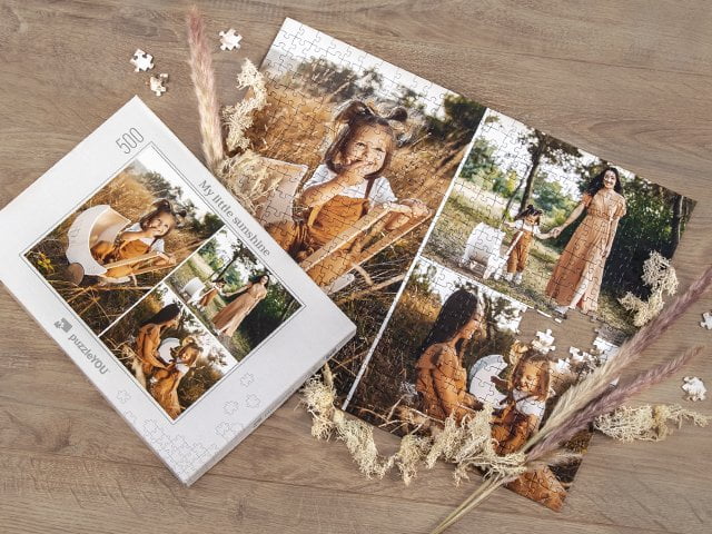 Fotopuslespilscollage